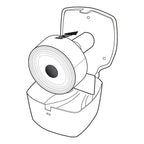 Distributore per rotoli di carta igienica di max 19 cm di Gedy - Antracite