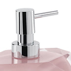 Dosasapone con erogatore in plastica cromata Gedy serie Chanelle - Rosa