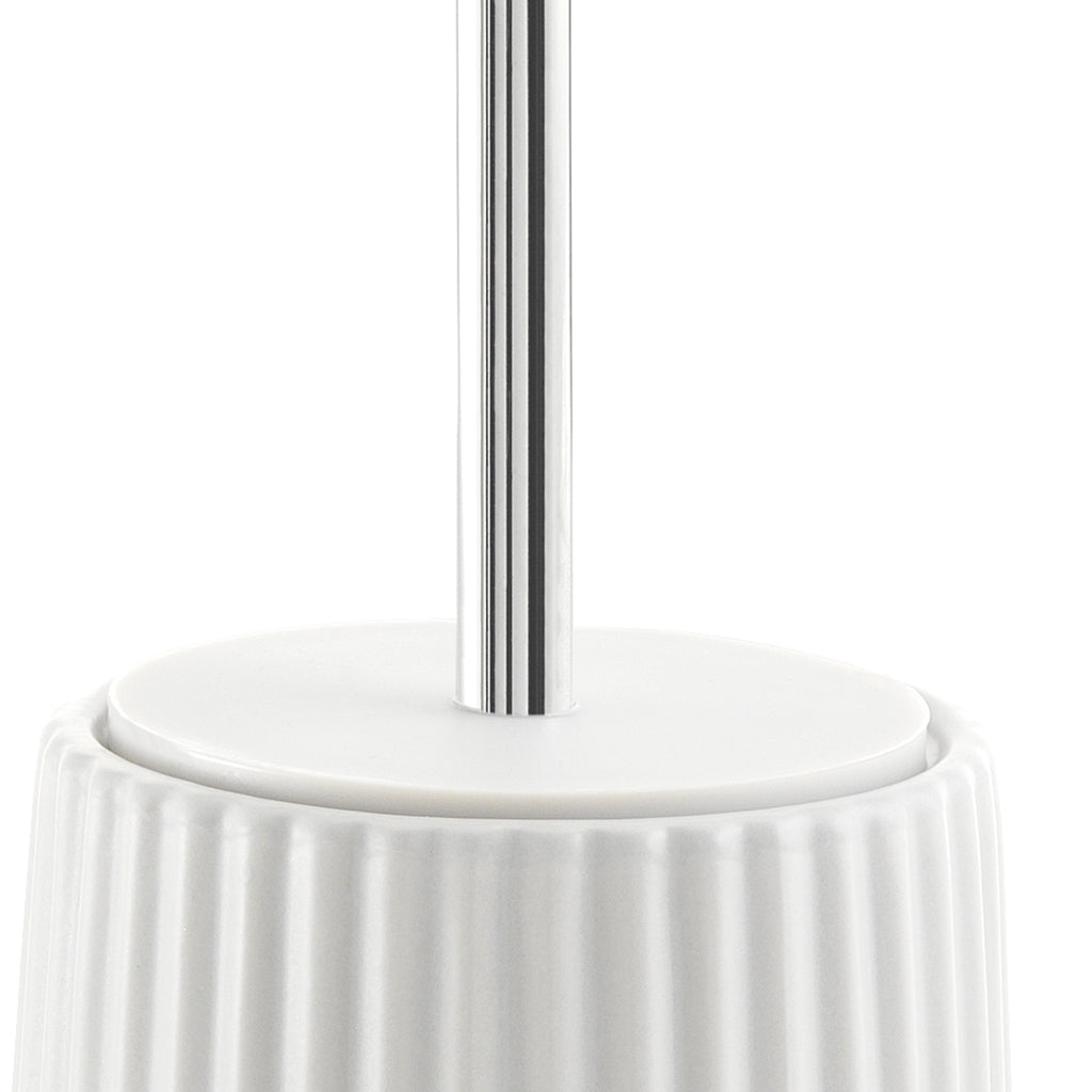 Scopino da appoggio Gedy modello Marika con ciuffo in setole - Bianco