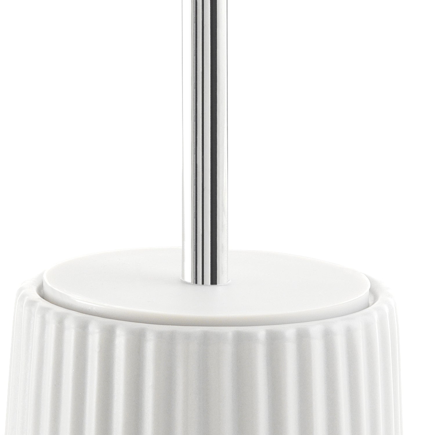 Scopino da appoggio Gedy modello Marika con ciuffo in setole - Bianco