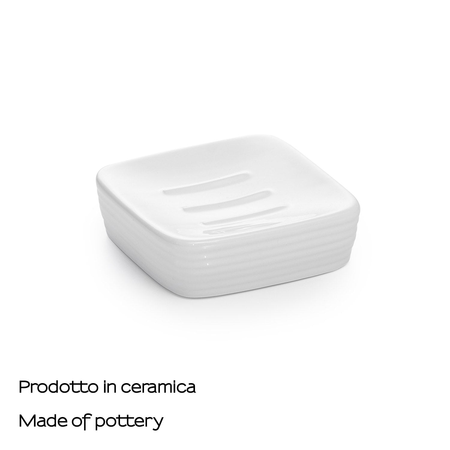 Portasapone in ceramica Gedy serie Kelly - Bianco