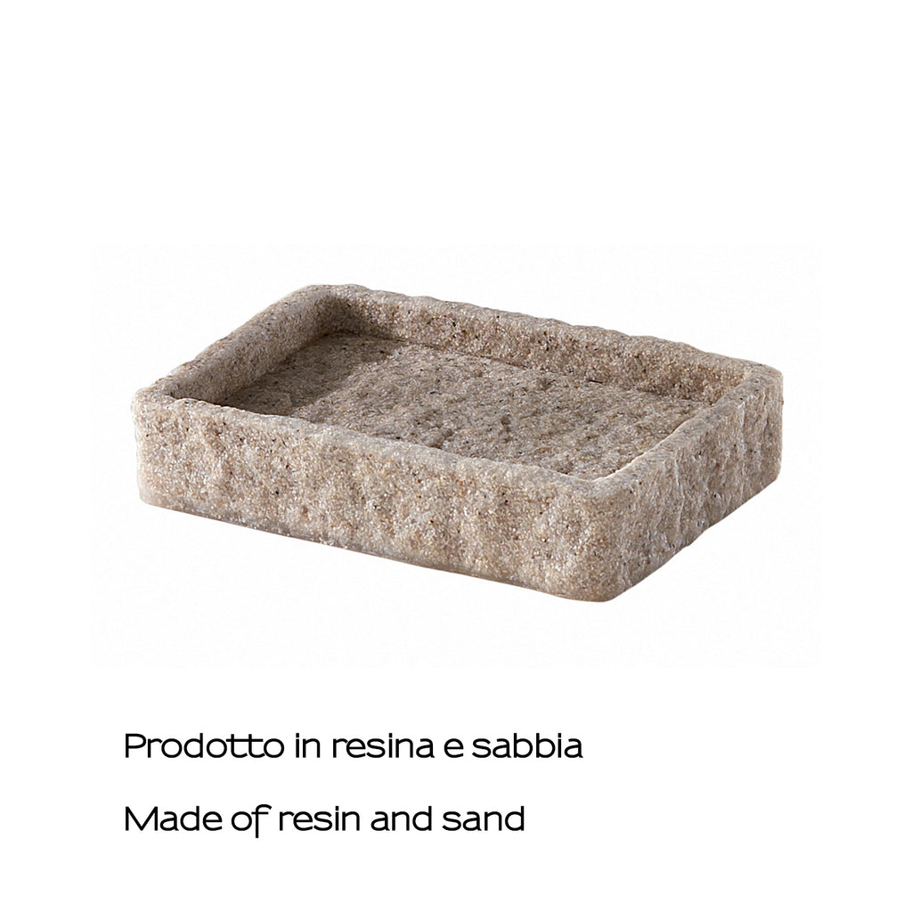 Portasapone da appoggio Gedy modello Aries - Beige