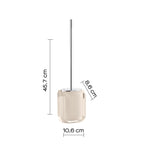 Scopino con ciuffo in setole Gedy serie Chanelle - Tortora Chiaro