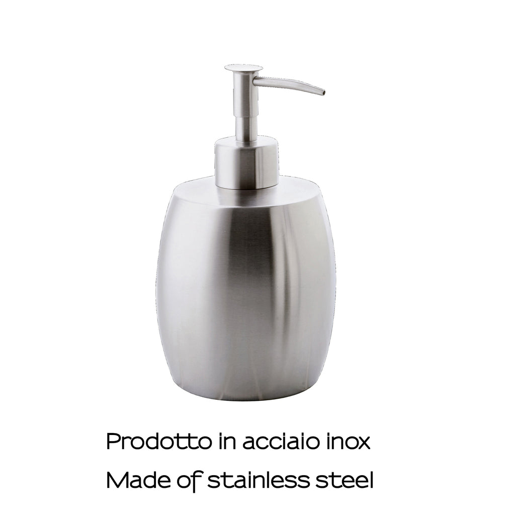 Dispenser sapone in Acciaio Inox Gedy serie Nigella - Spazzolato