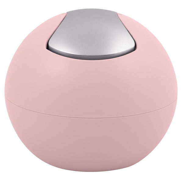 Pattumiera da 1L con coperchio basculante rimovibile modello Bowl - Rosa Matt
