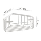 Portaoggetti doccia angolare modello Augustus di Gedy - Bianco