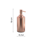 Dispenser sapone in Acciaio Inox con erogatore in plastica ramata di Gedy serie Elettra - Rame