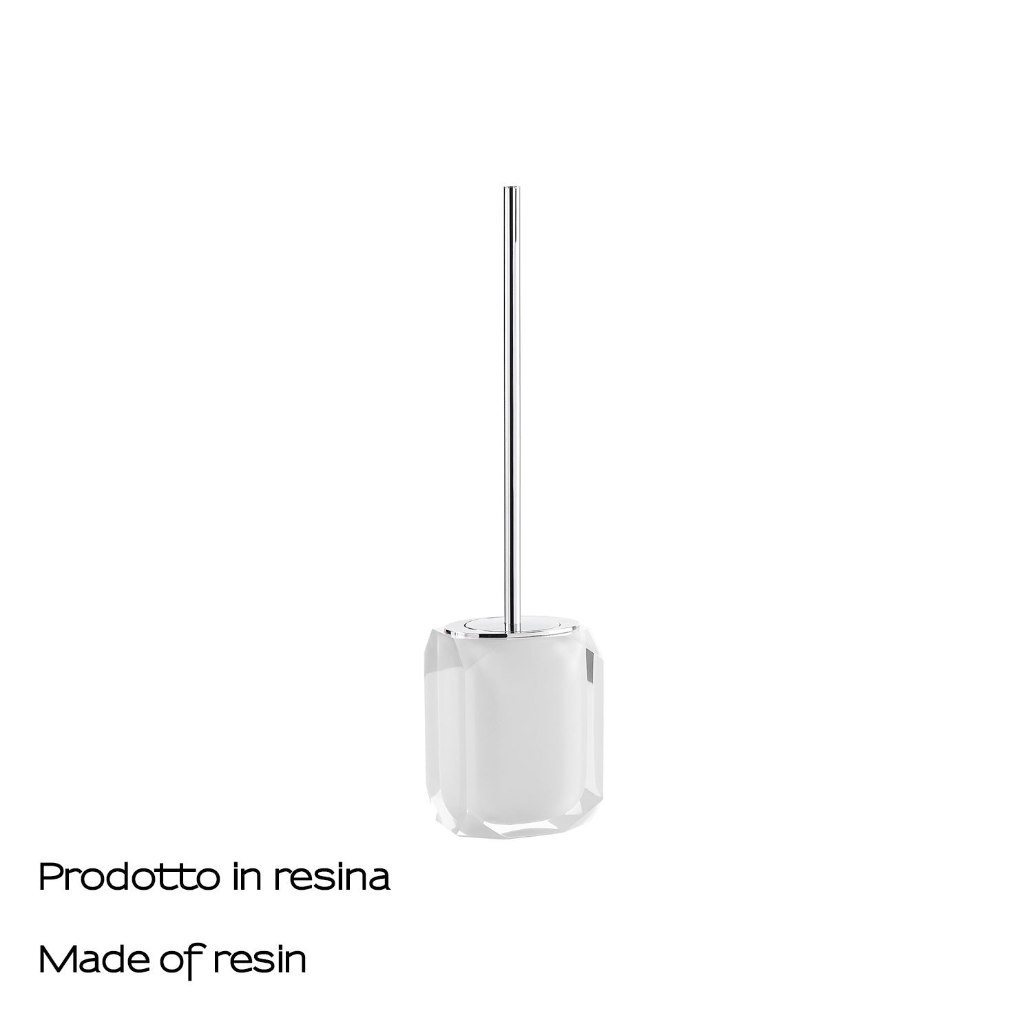 Scopino con ciuffo in setole Gedy serie Chanelle - Bianco