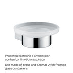 Portasapone in ottone e Cromall Gedy serie Canarie - Cromato
