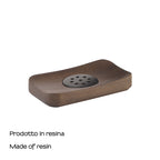 Portasapone da appoggio in bambÃ¹ Gedy modello Dafne - Noce