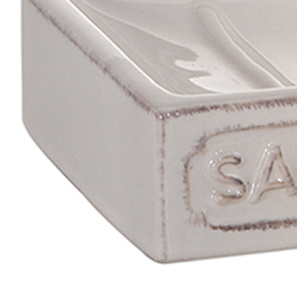 Portasapone da appoggio Gedy serie Vivienne - Bianco