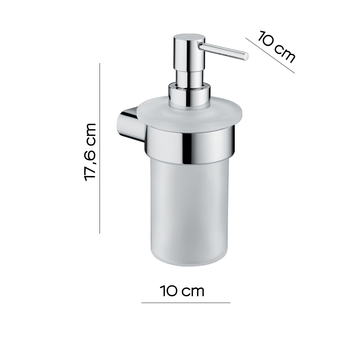 Dosasapone a parete Gedy serie Azzorre - Cromato