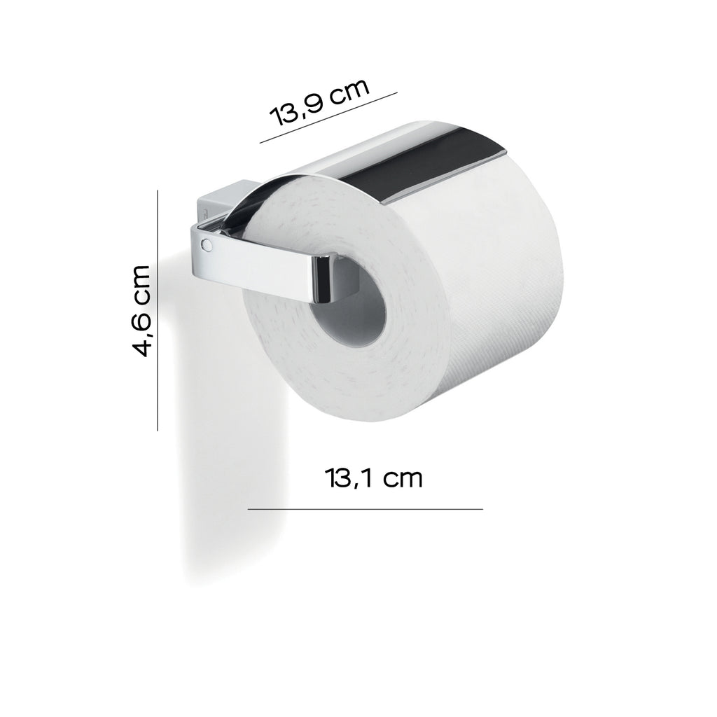 Portarotolo coperto a parete Gedy serie Lounge - Cromato