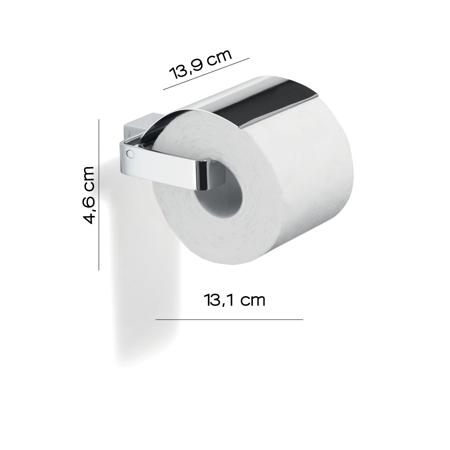 Portarotolo coperto a parete Gedy serie Lounge - Cromato