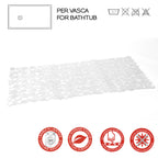 Tappeto antiscivolo doccia 35x70 modello River di Gedy - Trasparente