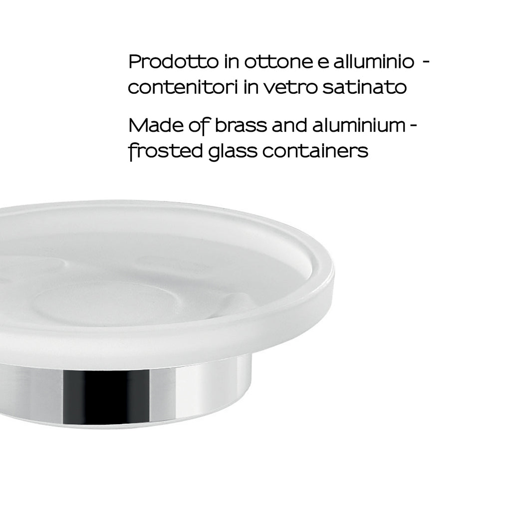 Portasapone a muro Gedy serie Gea - Cromato