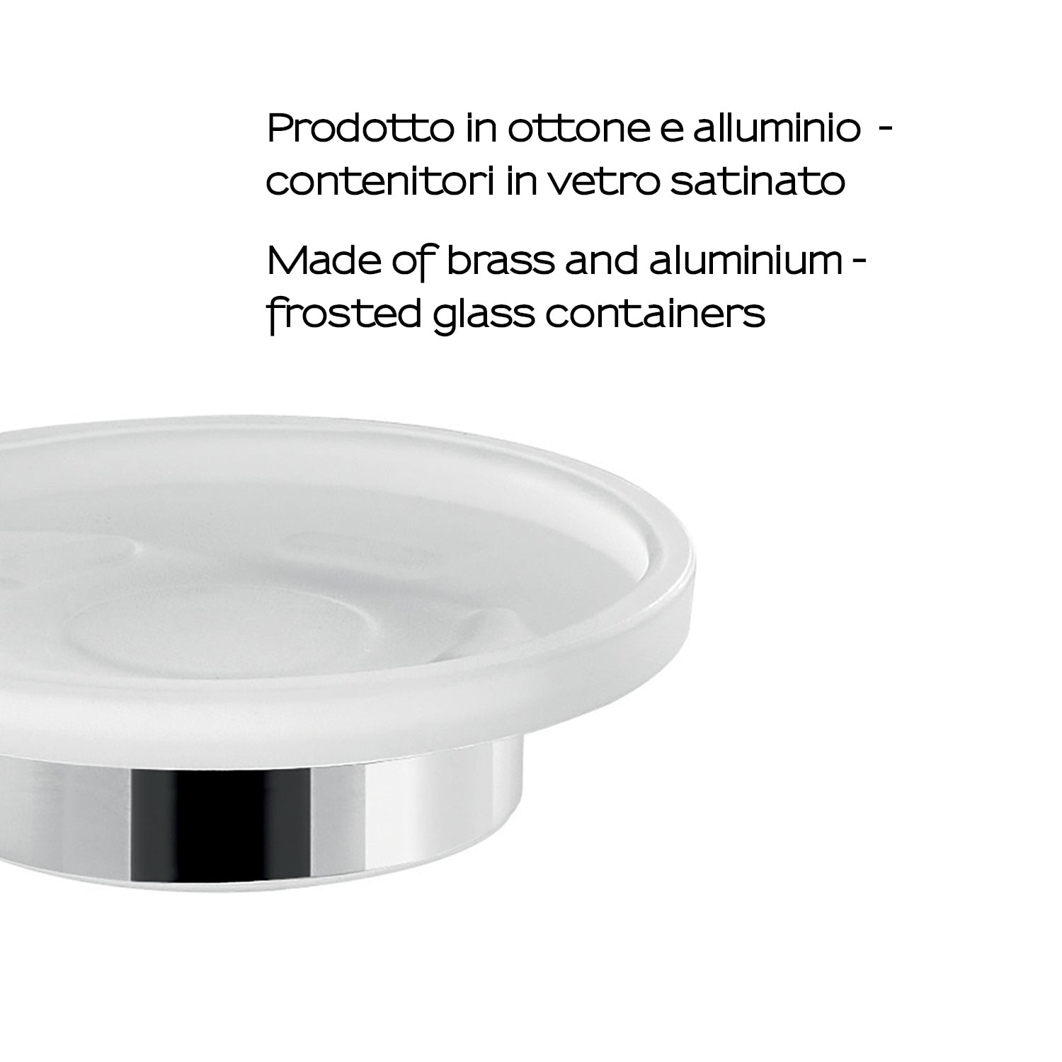 Portasapone a muro Gedy serie Gea - Cromato