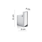 Appendiabiti in Ottone e Cromall Gedy serie Lanzarote - Cromato