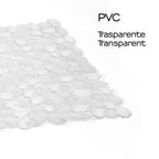 Tappeto antiscivolo doccia 54x54 modello River di Gedy - Trasparente