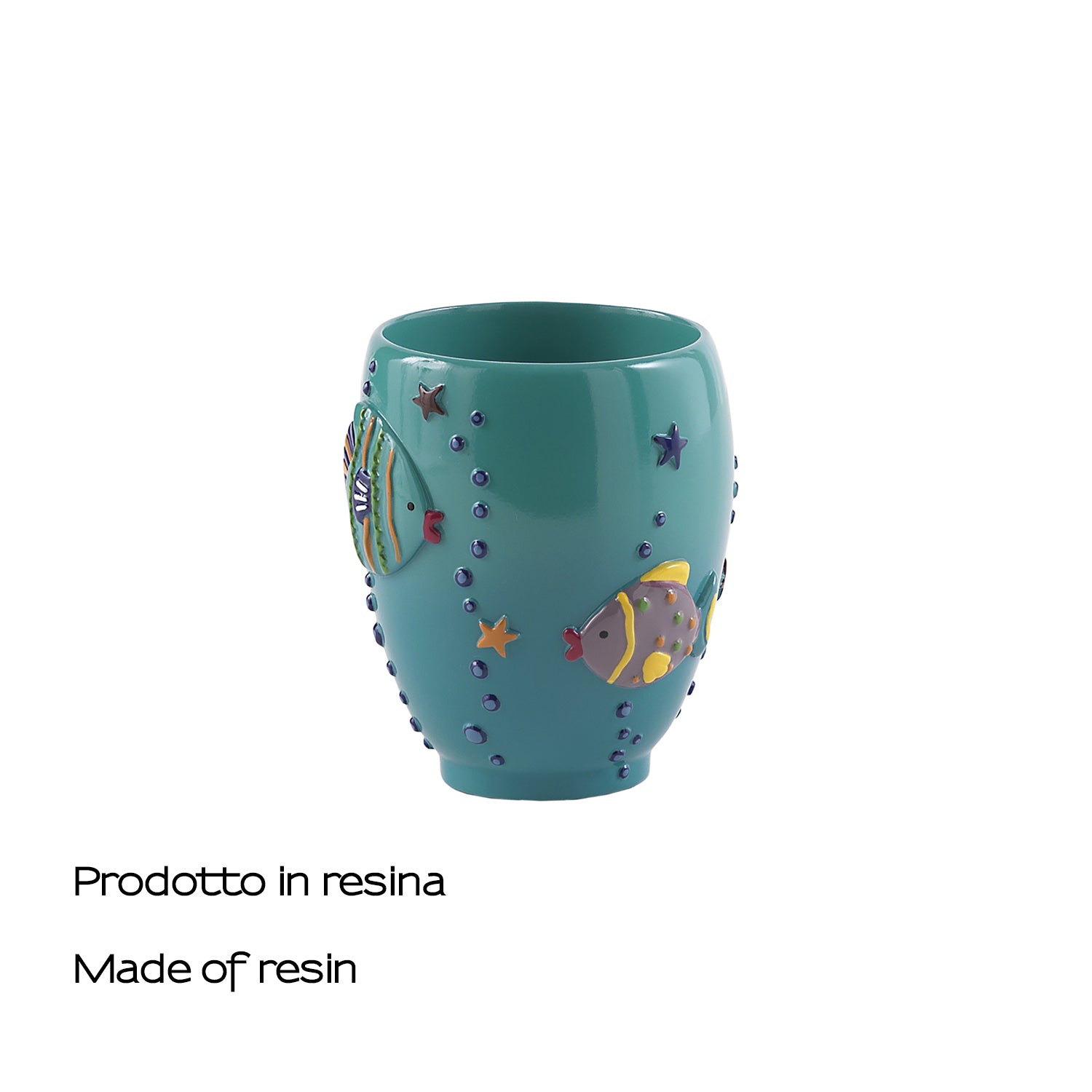 Portaspazzolini Gedy serie Dori - Turchese