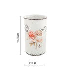 Portaspazzolini da appoggio in ceramica Gedy serie Clothilde - Bianco