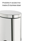 Cestino bagno ovale da 5 lt modello Argenta di Gedy - Cromato