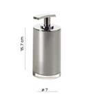 Dosasapone da appoggio Gedy serie Vega - Argento