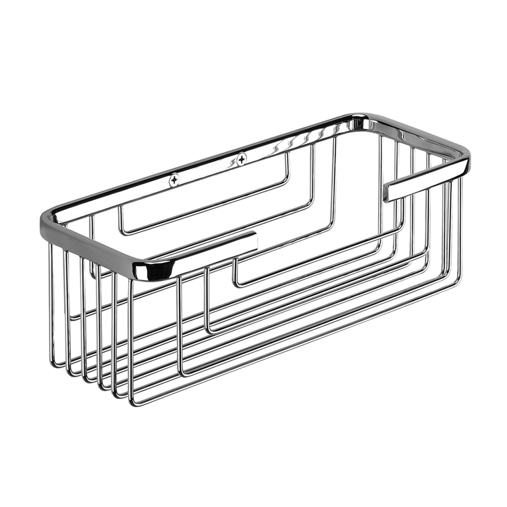Portaoggetti doccia rettangolare alto modello Augustus di Gedy - Cromato