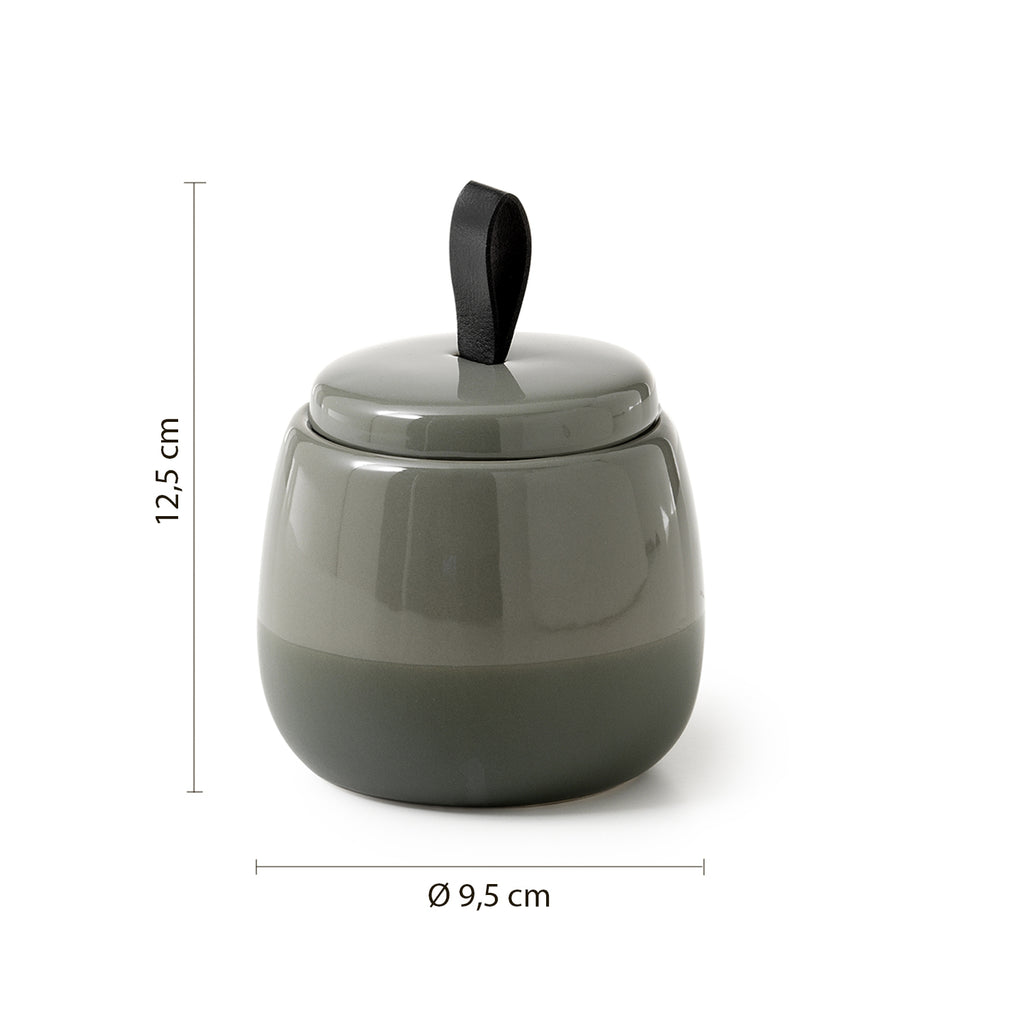 Contenitore da appoggio Gedy serie Wilma - Verde Salvia