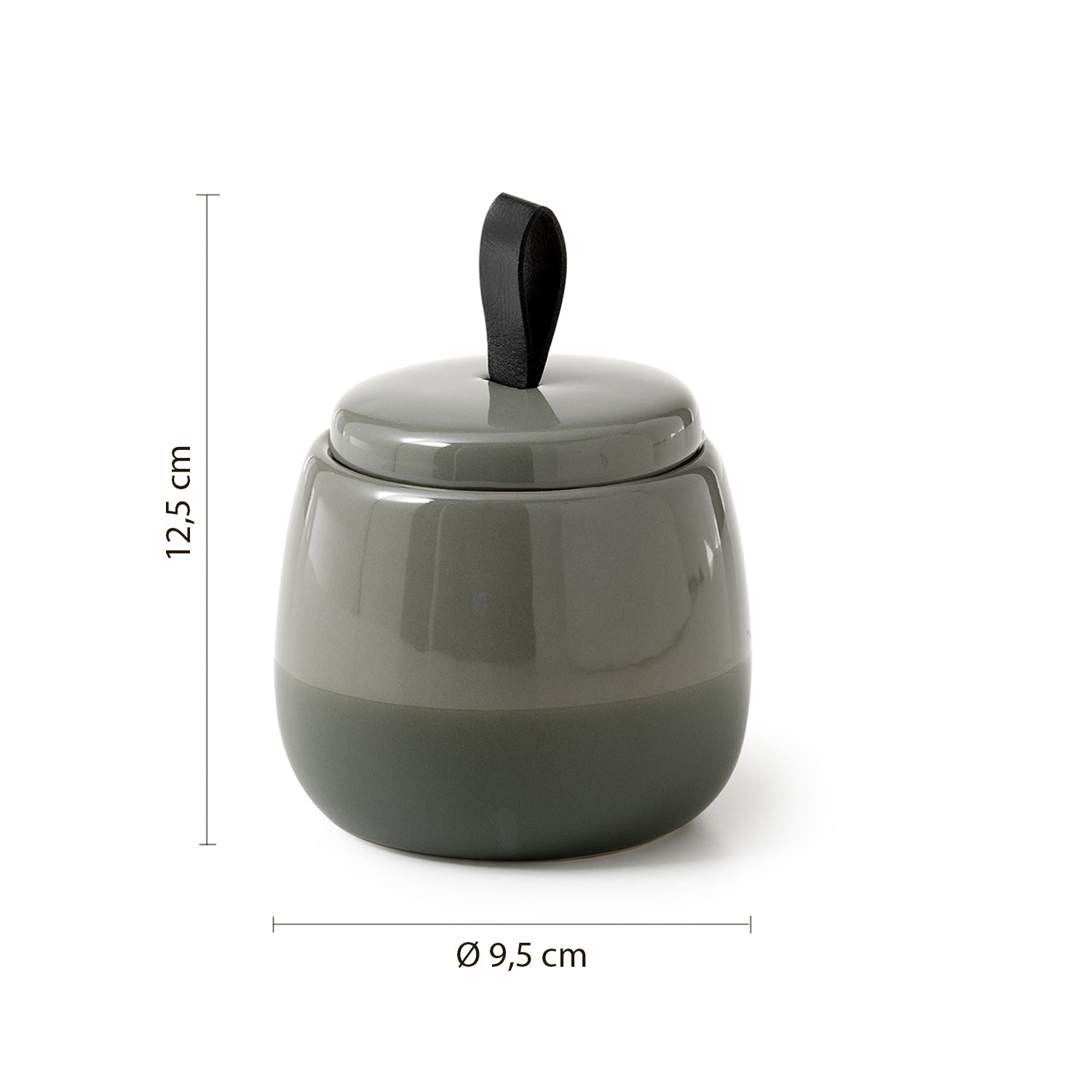 Contenitore da appoggio Gedy serie Wilma - Verde Salvia