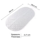 Tappeto antiscivolo vasca modello Solid di Gedy - Trasparente