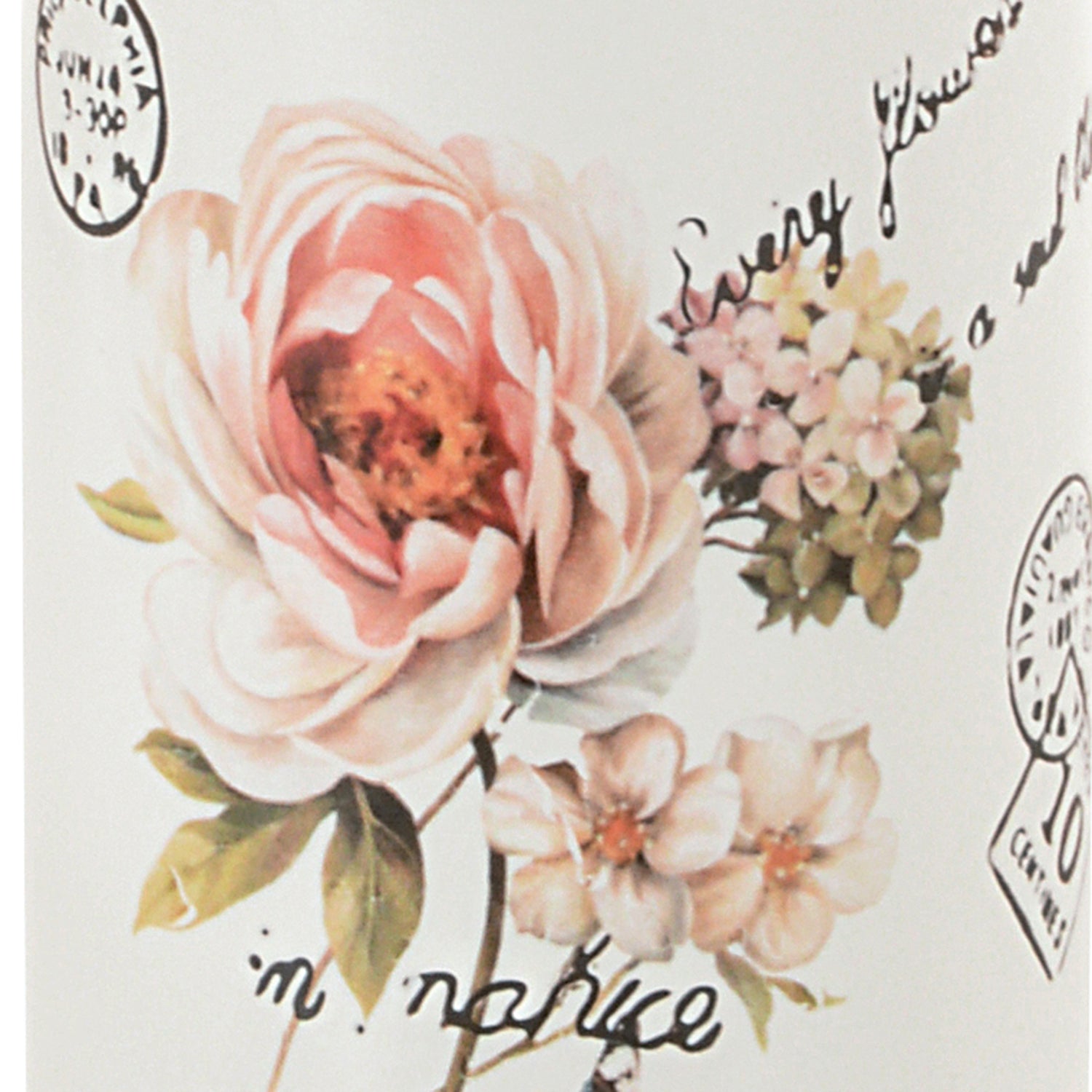 Scopino in ceramica con ciuffo in setole Gedy serie Clothilde - Bianco