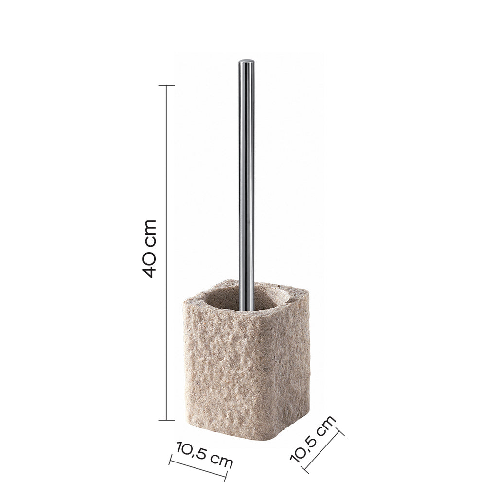 Scopino da appoggio con ciuffo in setole Gedy modello Aries - Beige