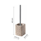 Scopino da appoggio con ciuffo in setole Gedy modello Aries - Beige