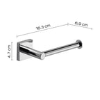 Portarotolo a muro Fuji di Gedy - Cromato