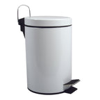 Pattumiera a pedale da 3L in Acciaio Inox modello Unis - Bianco