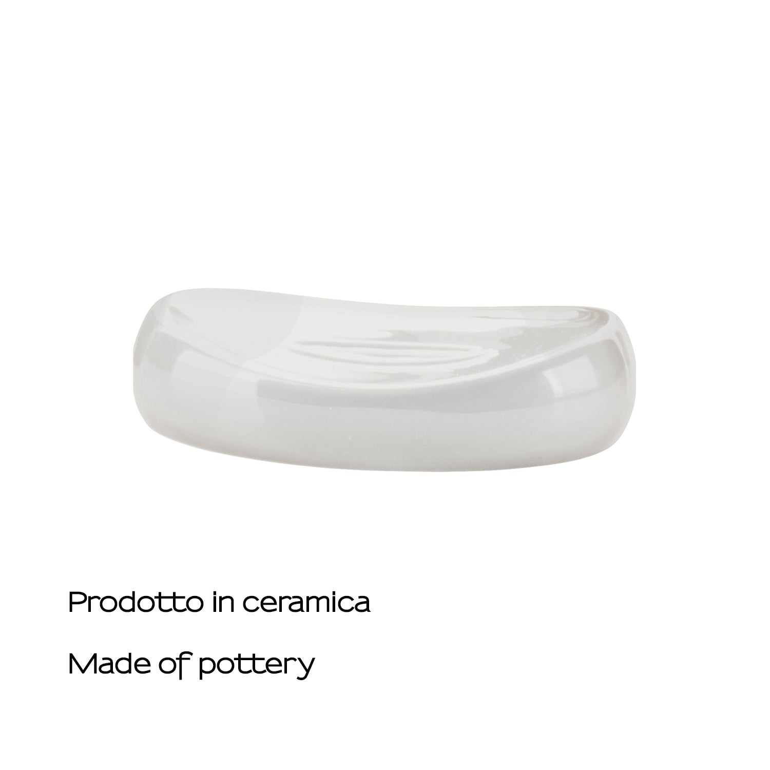 Portasapone in ceramica Gedy modello Azalea - Bianco