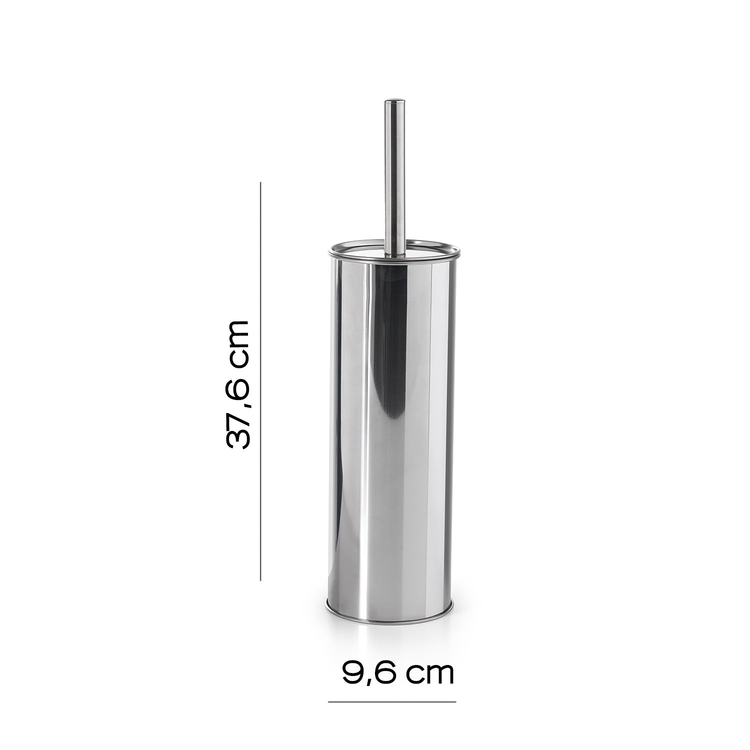 Scopino da terra in Acciaio Inox di Gedy modello Ralph - Cromato lucido