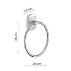 Porta asciugamani ad anello di Gedy serie Everest - Cromato