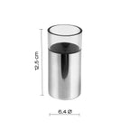 Portaspazzolini in Acciaio Inox Gedy serie Betty - Cromato