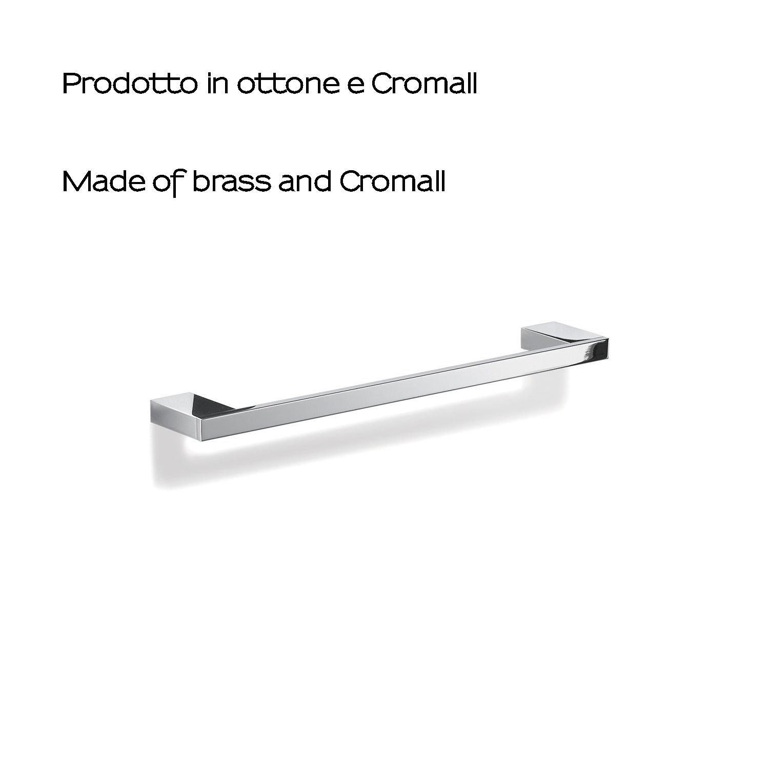 Portasalviette 33 cm in Ottone e Cromall Gedy serie Lanzarote - Cromato