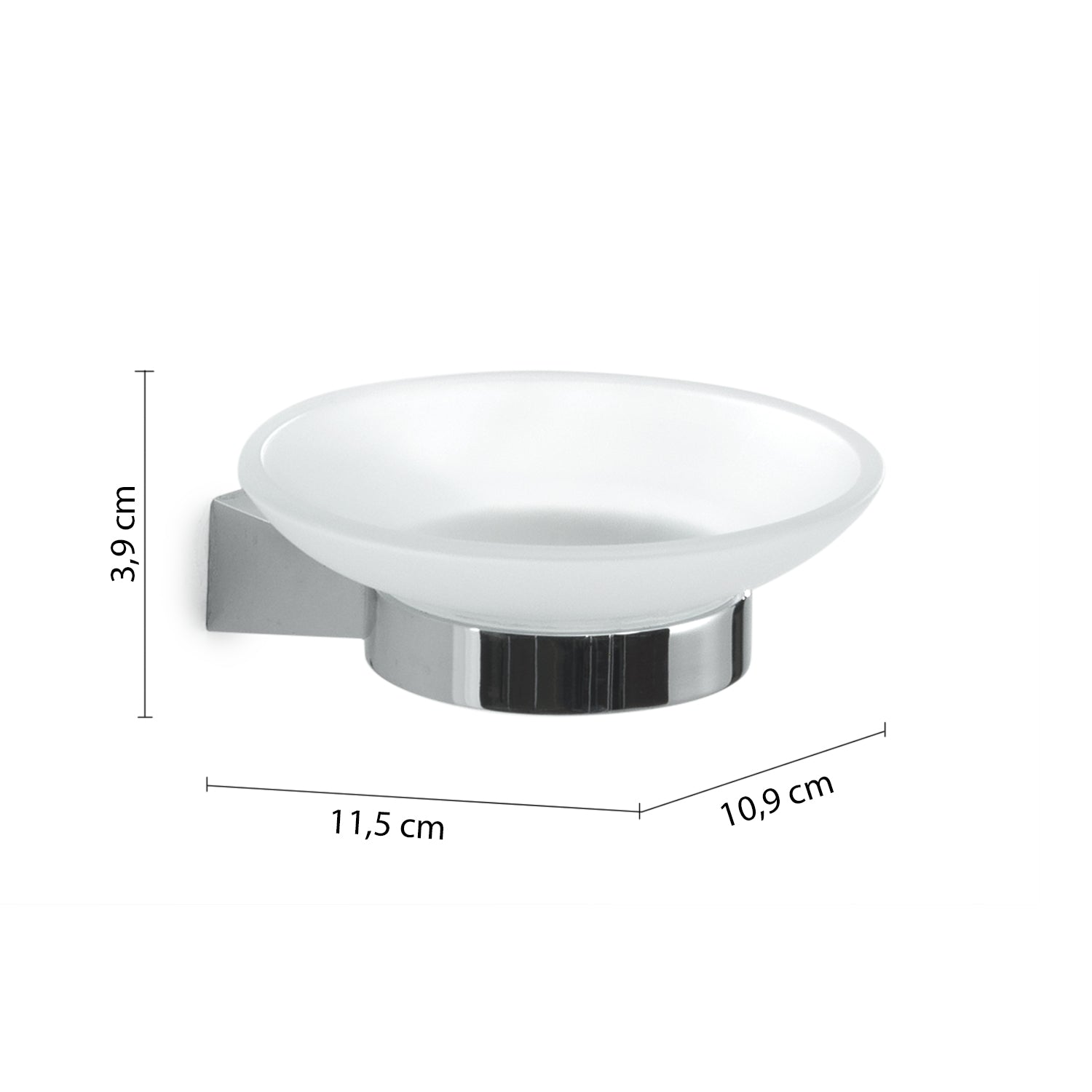 Portasapone a parete in Acciaio Inox Gedy serie Tonale - Cromato