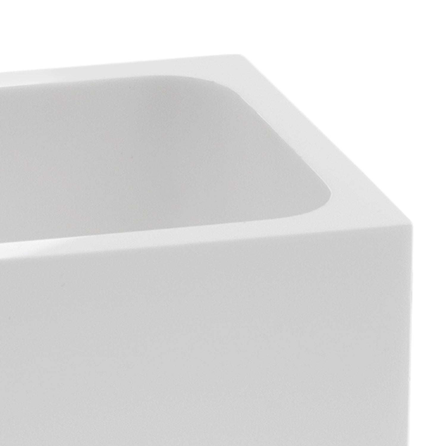 Portaspazzolini in resina e sabbia Gedy serie Sofia - Bianco