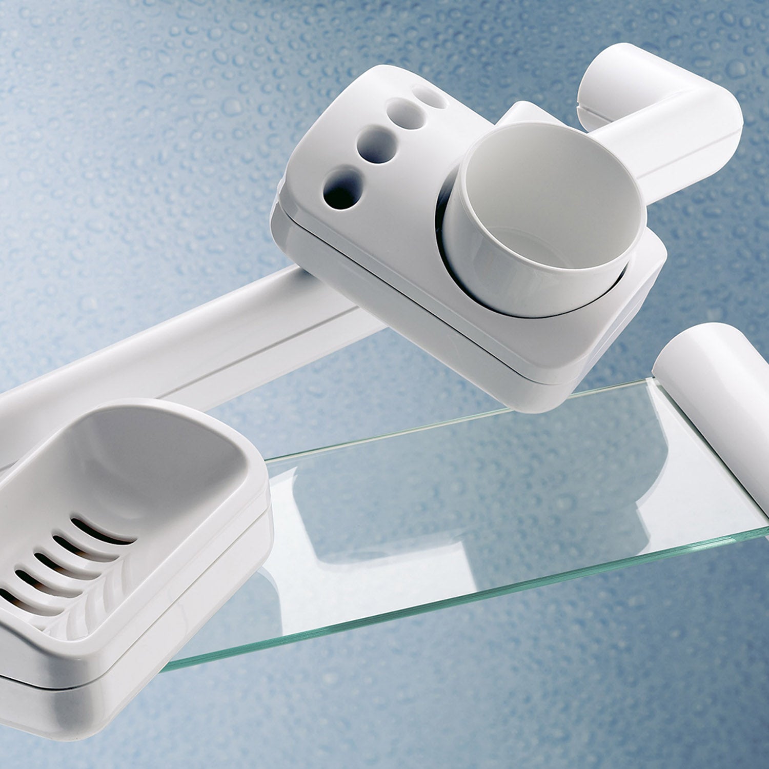 Portasapone a muro di Gedy serie 2900 - Bianco
