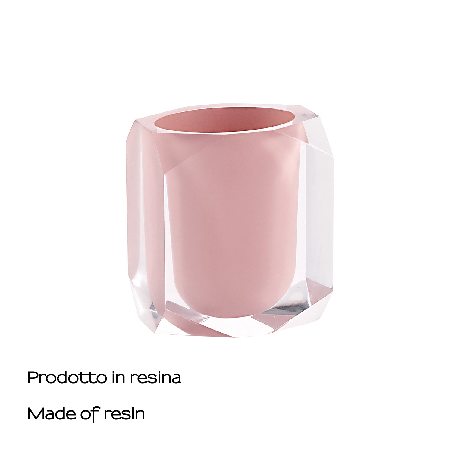 Portaspazzolini Gedy serie Chanelle - Rosa