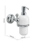 Dispenser sapone a parete con erogatore cromato Nevis di Gedy - Cromato