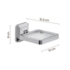 Portasapone con ventosa Gedy Ventus cm 10x12.2x6 in Acciaio Inox