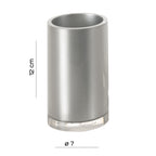 Portaspazzolini da appoggio Gedy serie Vega - Argento