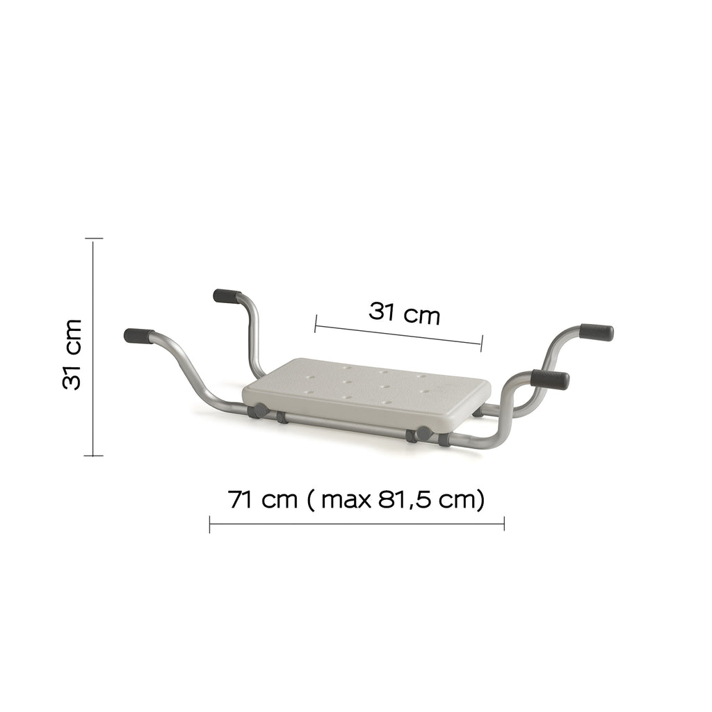 Sedile estensibile per vasca Friend di Gedy - Bianco