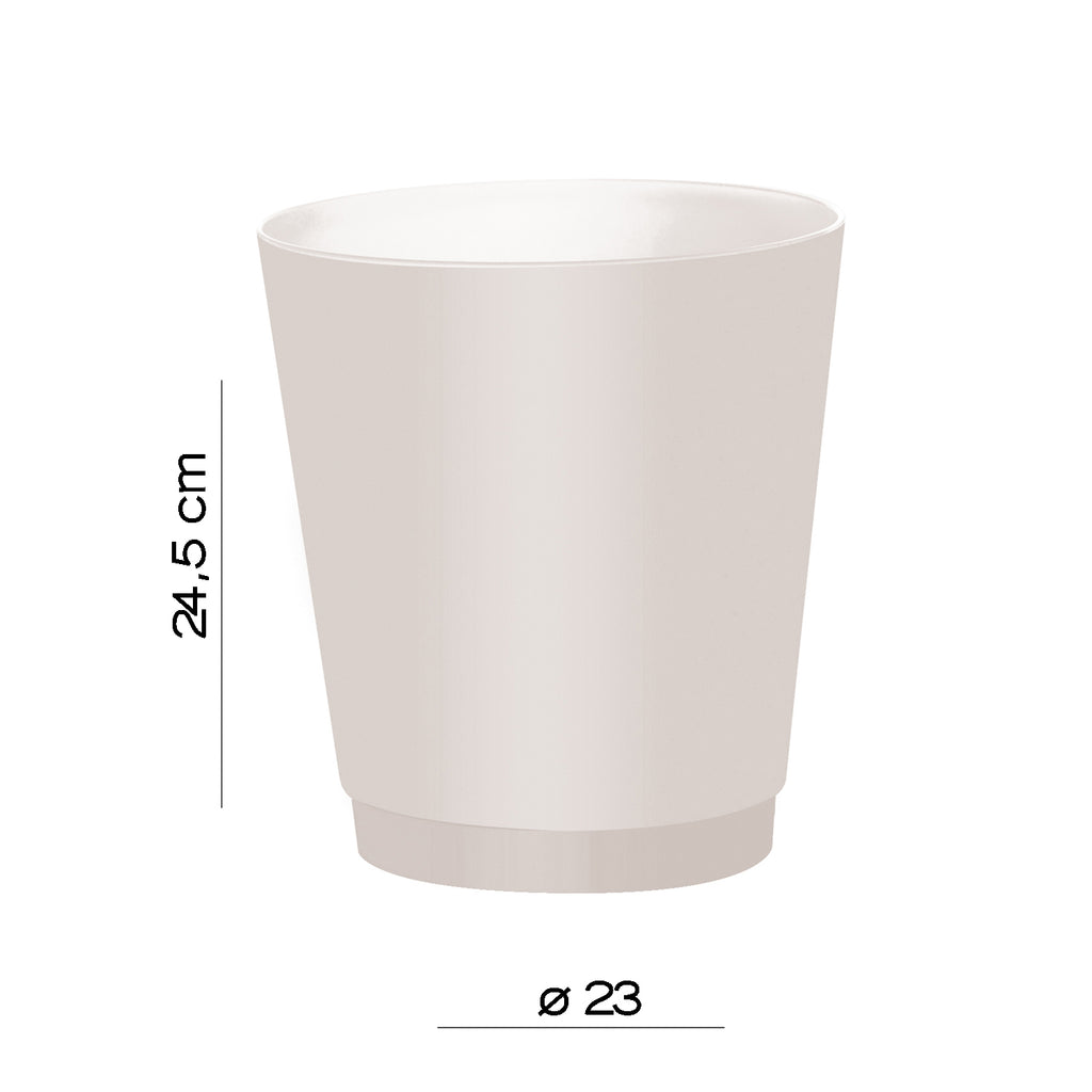 Gettacarta 6 litri Gedy modello Venezia in Resine termoplastiche - Bianco